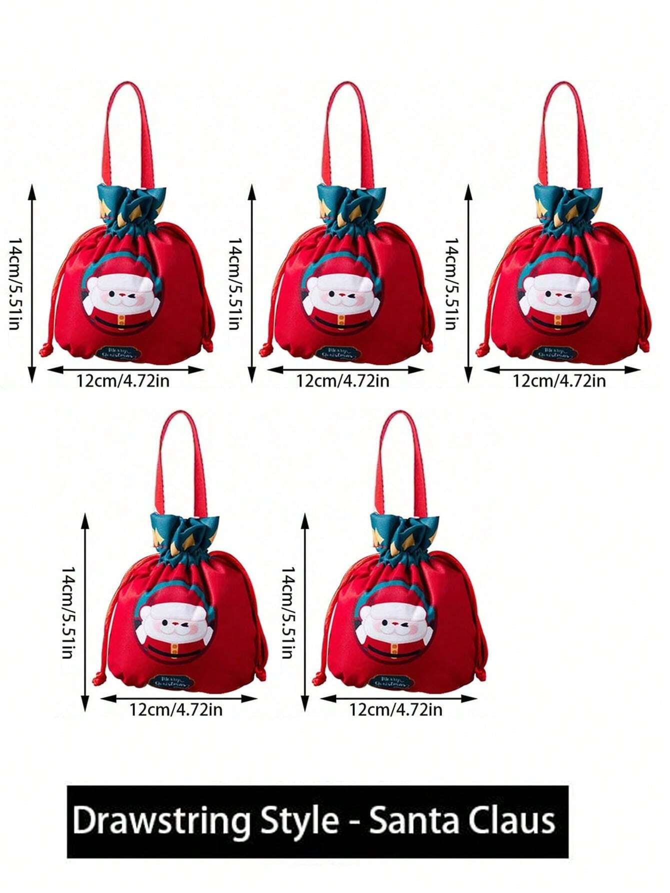 Christmas Santa Snowman Gift Bags