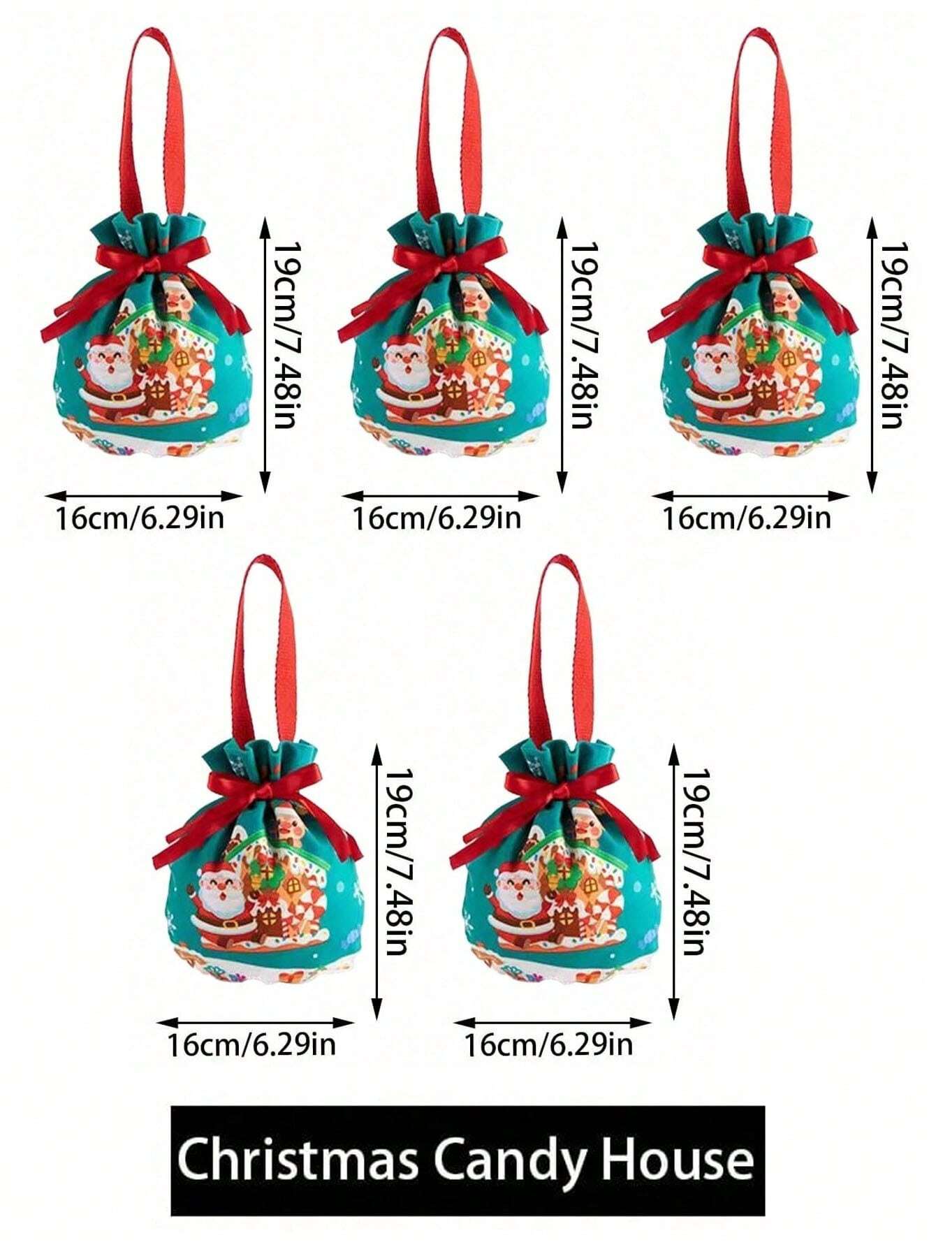 Christmas Santa Snowman Gift Bags