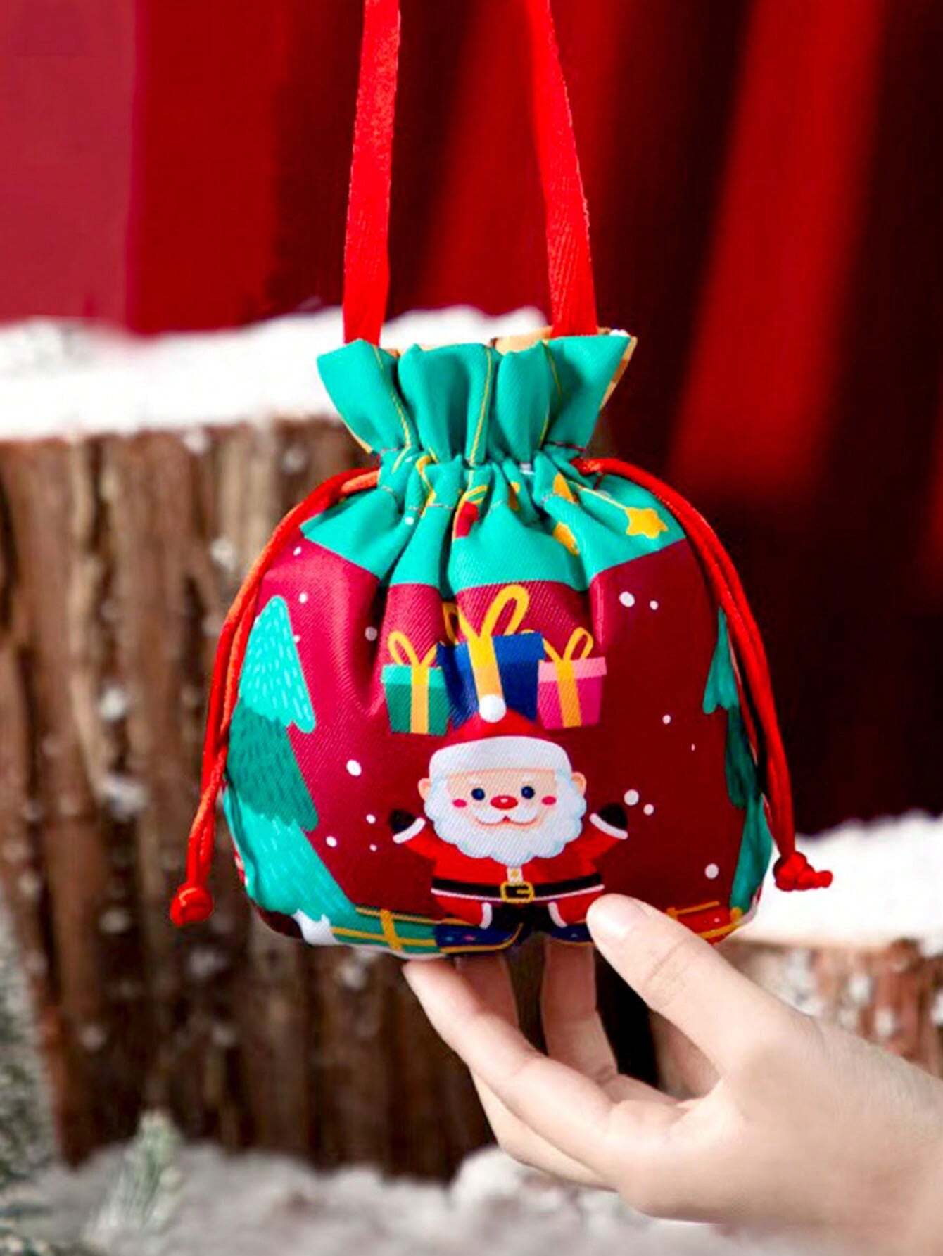 Christmas Santa Snowman Gift Bags