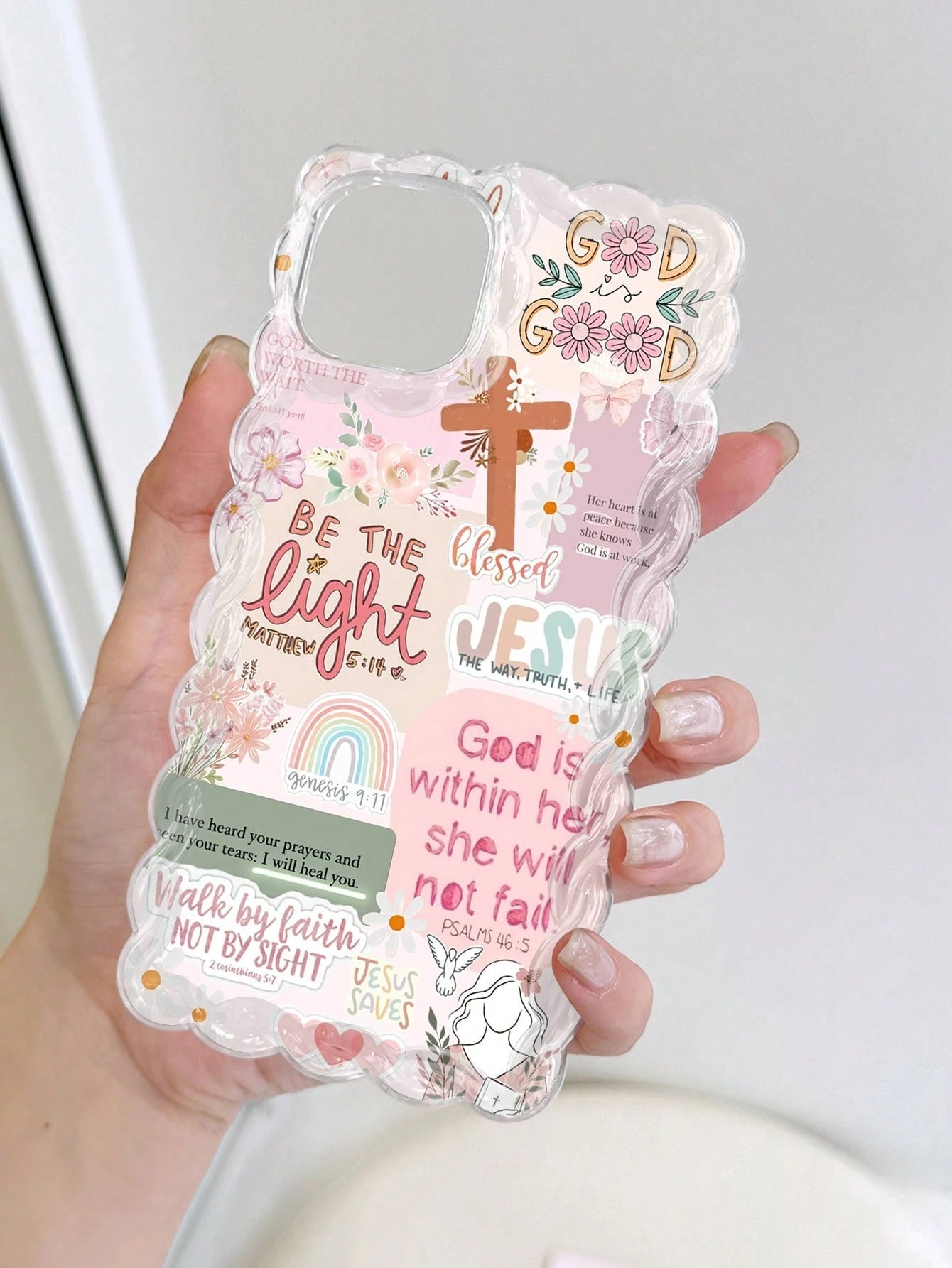 Retro Jesus Collage iPhone Case
