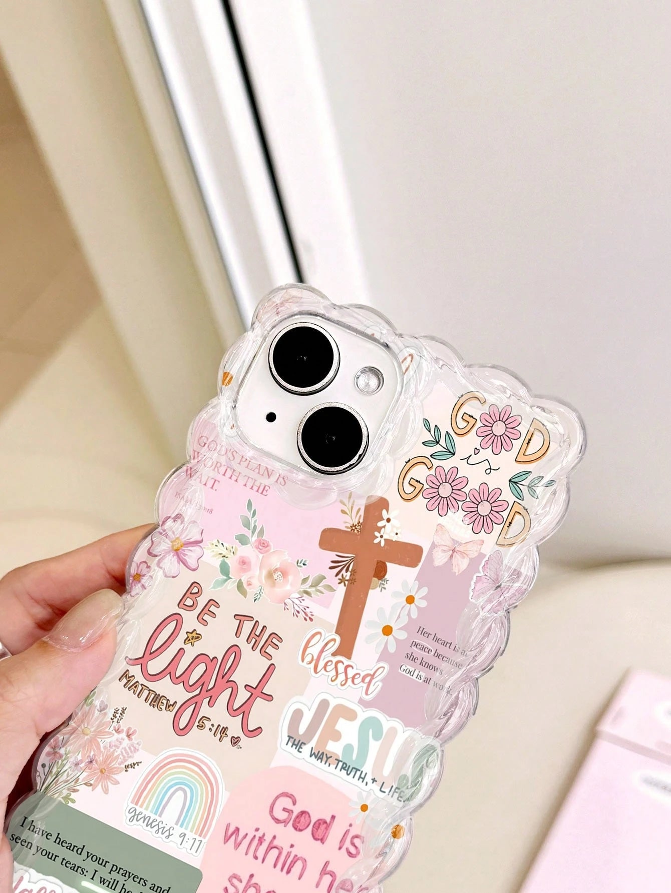 Retro Jesus Collage iPhone Case