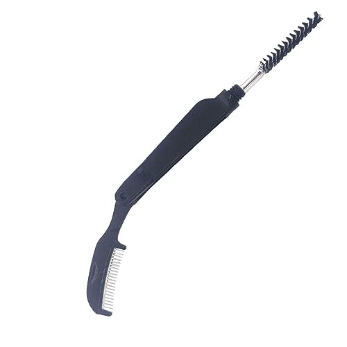 Abera Eyebrow Brush and Comb Eyelash Brush Eyelash Separator Eye Brow Comb & Spoolie Brush Professional Mascara Brushes Eyebrow Eyelash Grooming Brush Eye Makeup Tools (D. Eyelash Brush) (Set 1)