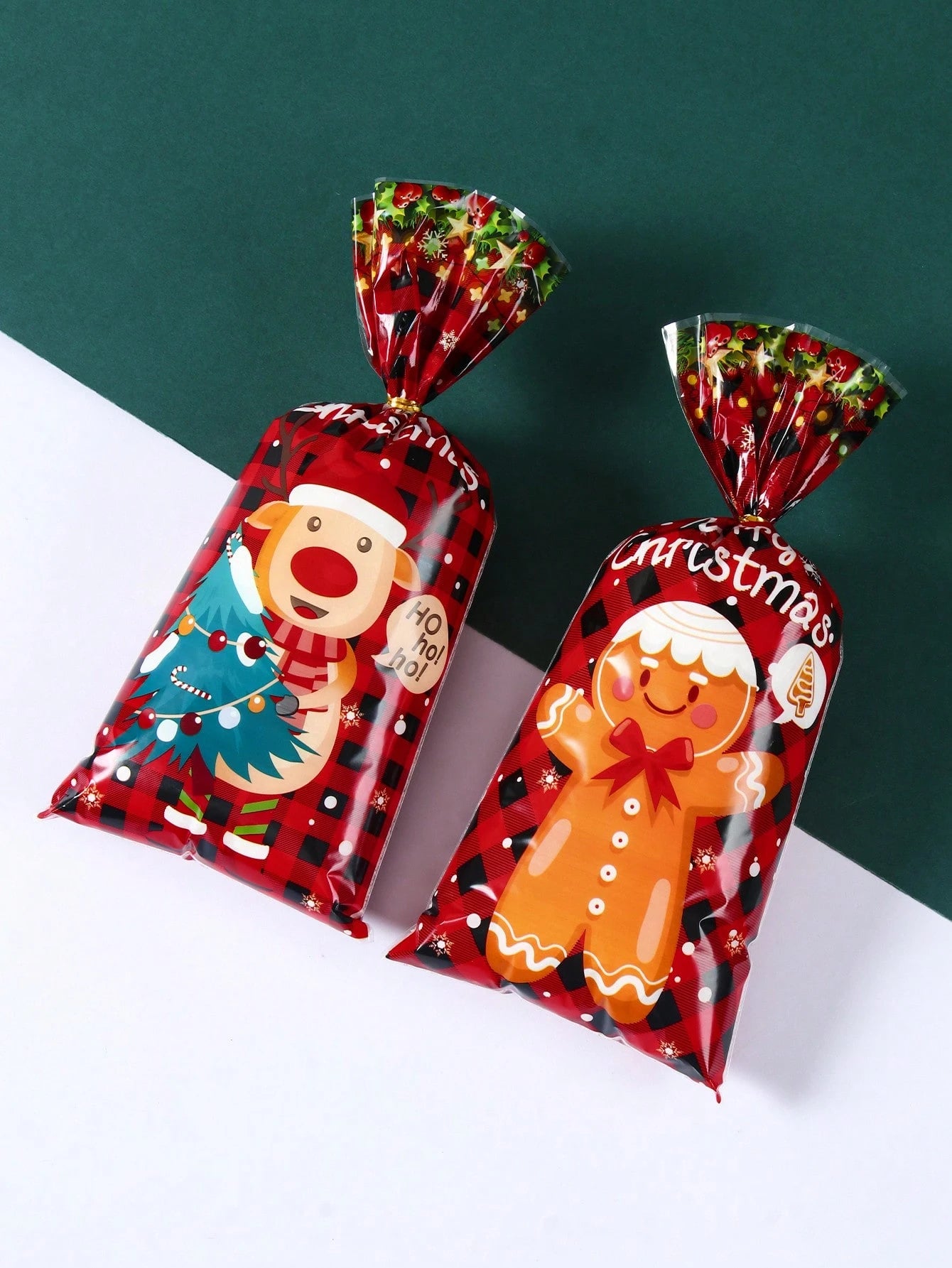 Christmas Cellophane Gift Wrapping Bags