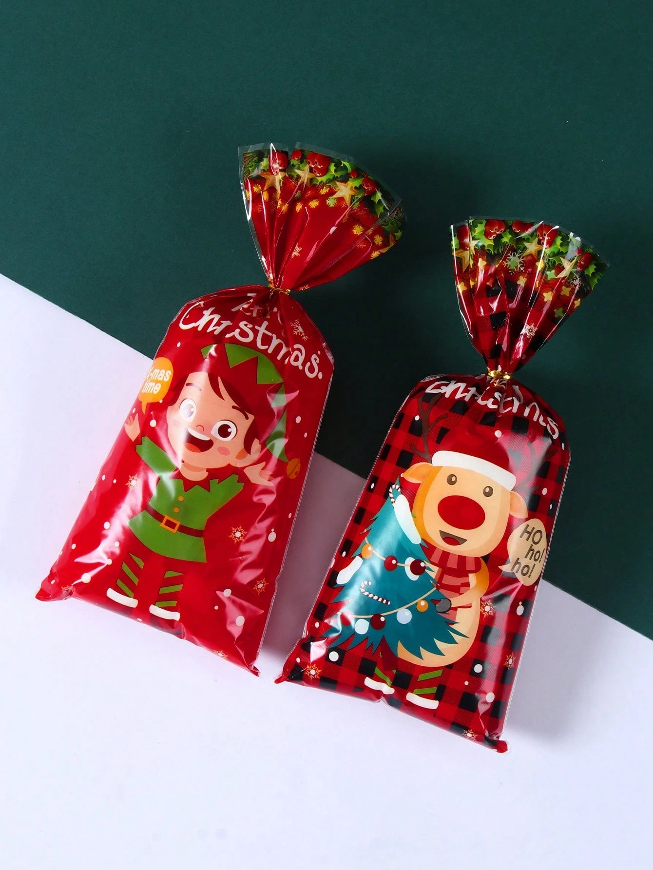 Christmas Cellophane Gift Wrapping Bags