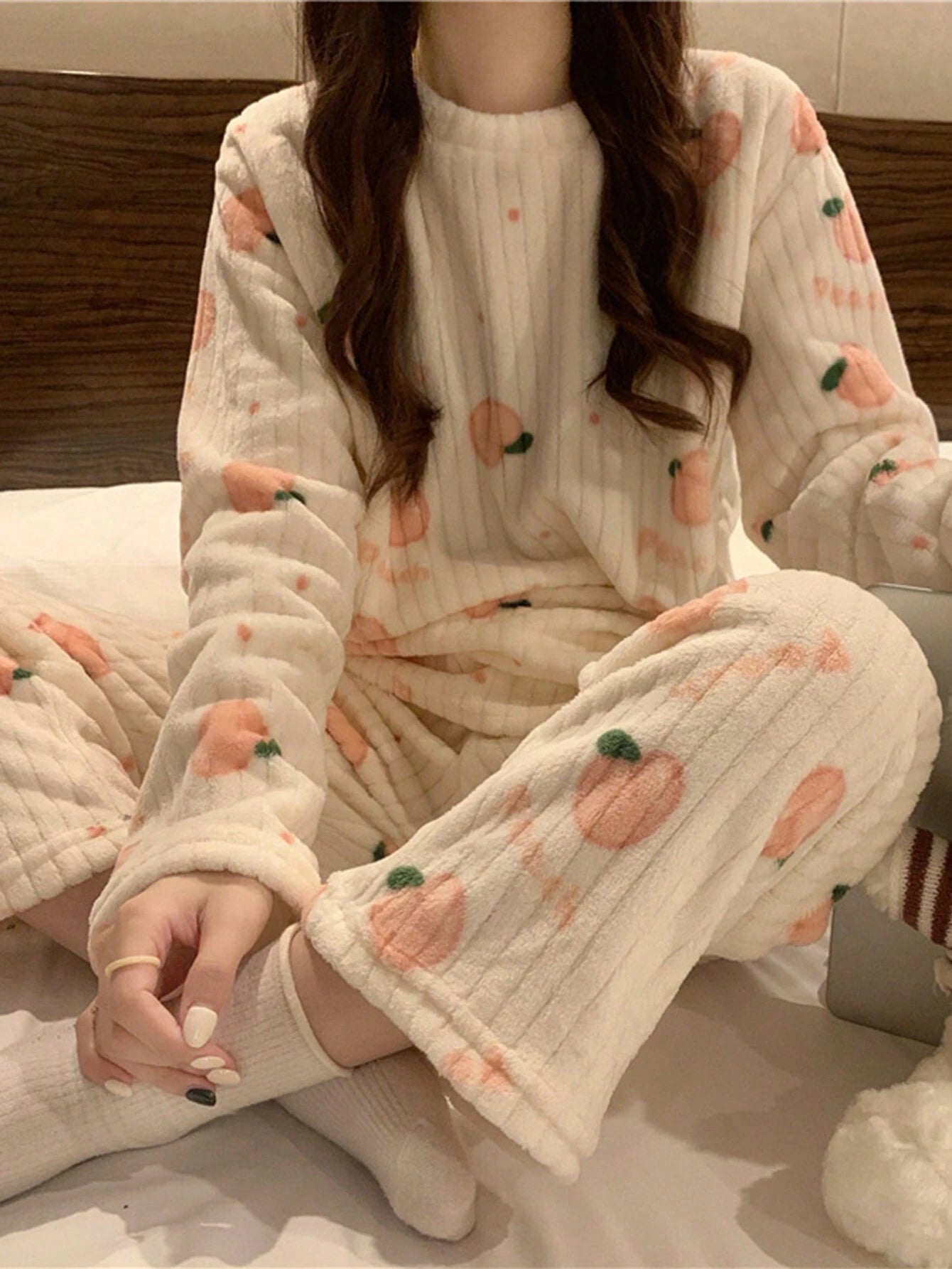 Winter Coral Fleece Pajama Set