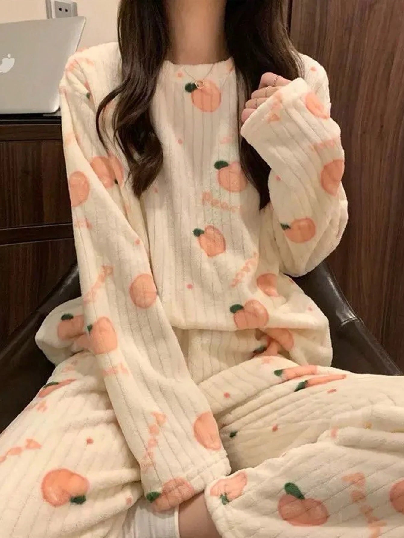 Winter Coral Fleece Pajama Set