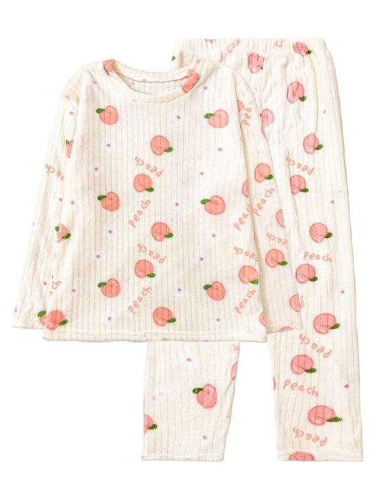 Winter Coral Fleece Pajama Set