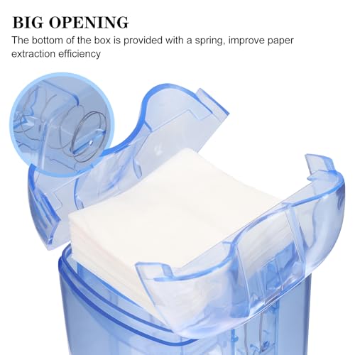 Beavorty Perm End Paper Dispenser Salon Perm Paper Dispenser Perm Paper Storage Box Plastic Spa Small Tools
