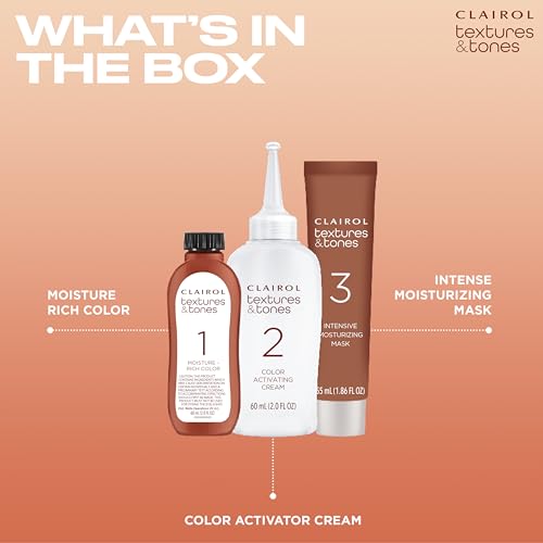 Clairol Textures & Tones Permanent Hair Dye, 6R Ruby Red Hair Color, Pack of 2