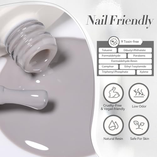 BORN PRETTY Jelly Blue Gel Nail Polish Baby Blue Sheer Transparent Natural Translucent Nail Gel Polish Nail Art DIY at Home Salon 15ML
