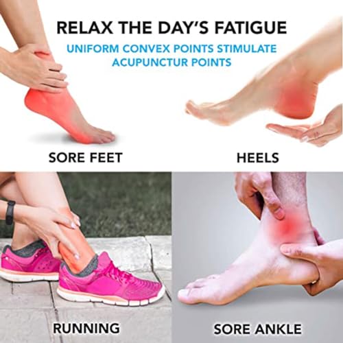 Chpbolly Foot Soaking Tub Large Size Foot Basin Sturdy Soaking Feet Bucket Massager Tub Exfoliation Callus Pedicure Foot Spa Bath Bucket for Women and Men (Blue)