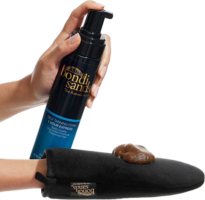 Bondi Sands 1 Hour Express Self Tanning Foam, Lightweight, Fragrance Free Self-Tanner for an Even, Streak-Free Tan, 6.76 fl oz