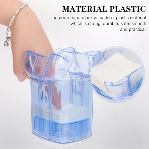 Beavorty Perm End Paper Dispenser Salon Perm Paper Dispenser Perm Paper Storage Box Plastic Spa Small Tools