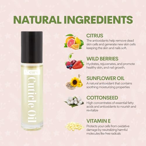 C CARE Holiday Edition Cuticle Oil for Nails - Instantly Repairs & Hydrates - Nail Oil Cuticle Softener - Perfact Holiday gift or Stocking Stuffers for Women