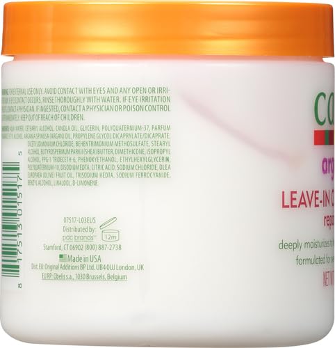 Cantu Leave-In Conditioning Repair Cream with Argan Oil, 16 oz (Packaging May Vary) (Pack of 2)