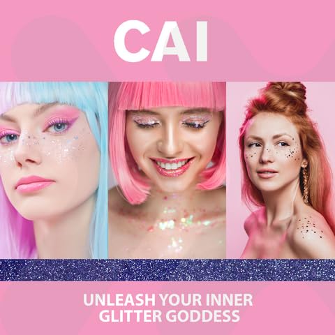 Body Glitter Gel- Face, Body & Hair (1 Pk Stardust Violet) Iridescent Holograph Roll-on 1 oz | Cosmetic-Grade Makeup, Apply Without Glue, Easy to Take Off & Keep Skin Clean - for Concerts and Raves