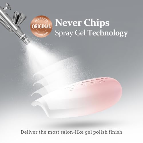 BTArtboxnails XCOATTIPS Ombre Nails - Press on Nails Long, 160Pcs Nail Tips Coffin Shape Pink White Gradient Soft Gel False Nail Tips Soak Off Fake Nails Extensions DIY 16 Sizes