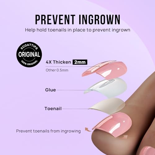 BTArtbox Press on Toenails Short, Nude Chrome Toe Nail Press Ons Square, Light Weight Glazed Press on Toe Nails with Glue, Fake Toenails in 16 Sizes- 32 Toenails Kit, Ethereal Charm