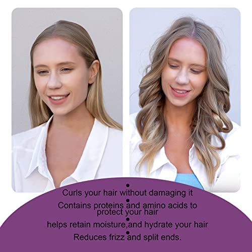 CORATED Heatless Curling Rod Headband, No Heat Curl Set with Hair Clips and Scrunchie, Silk Overnight Styling Kit for Long and Medium Curls