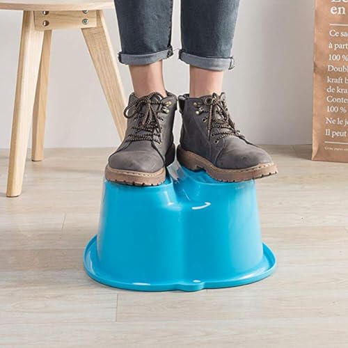 Chpbolly Foot Soaking Tub Large Size Foot Basin Sturdy Soaking Feet Bucket Massager Tub Exfoliation Callus Pedicure Foot Spa Bath Bucket for Women and Men (Blue)
