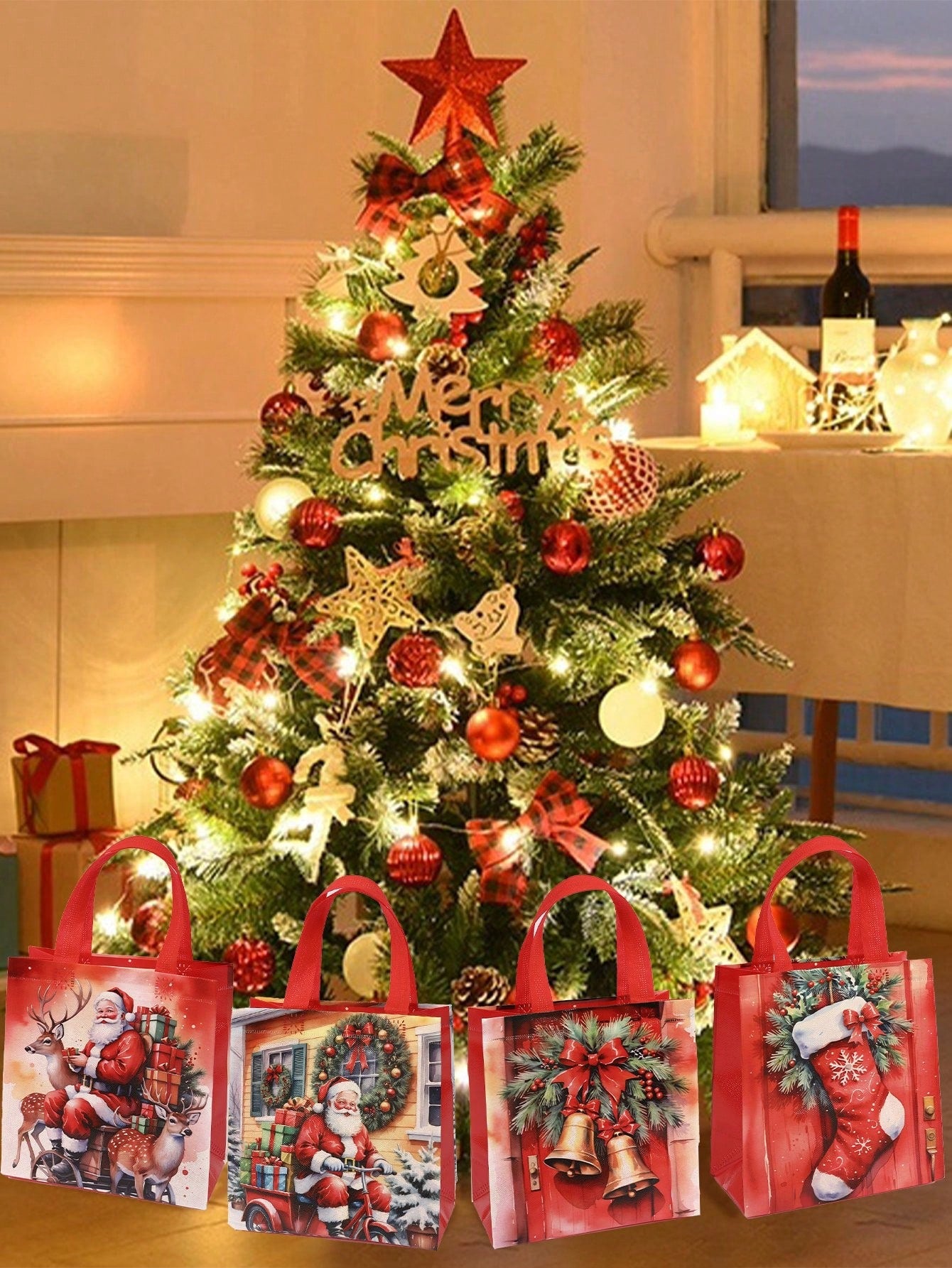 Christmas Santa Claus Gift Bags