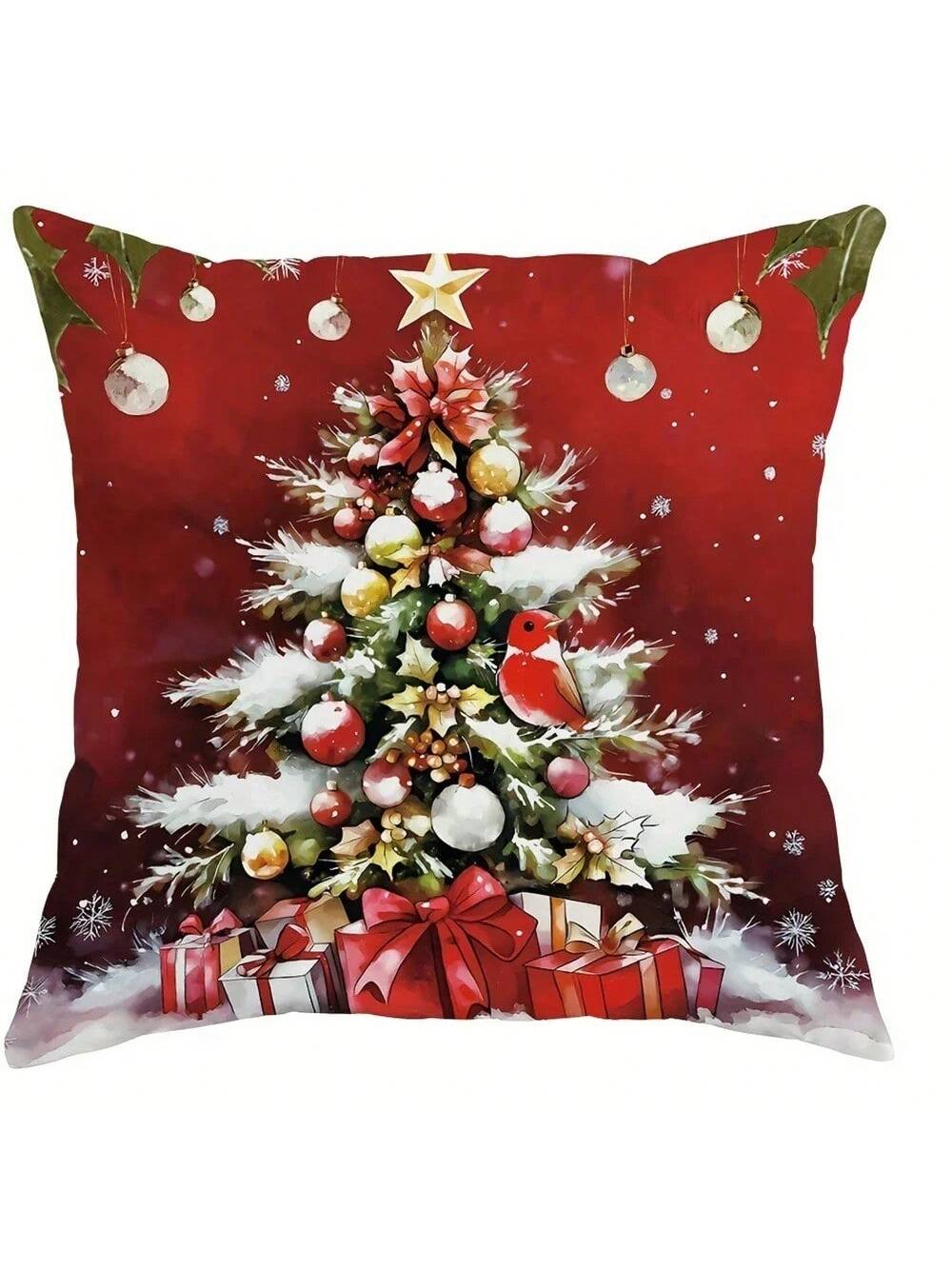 4pcs Christmas Santa Snowman Pillow Covers