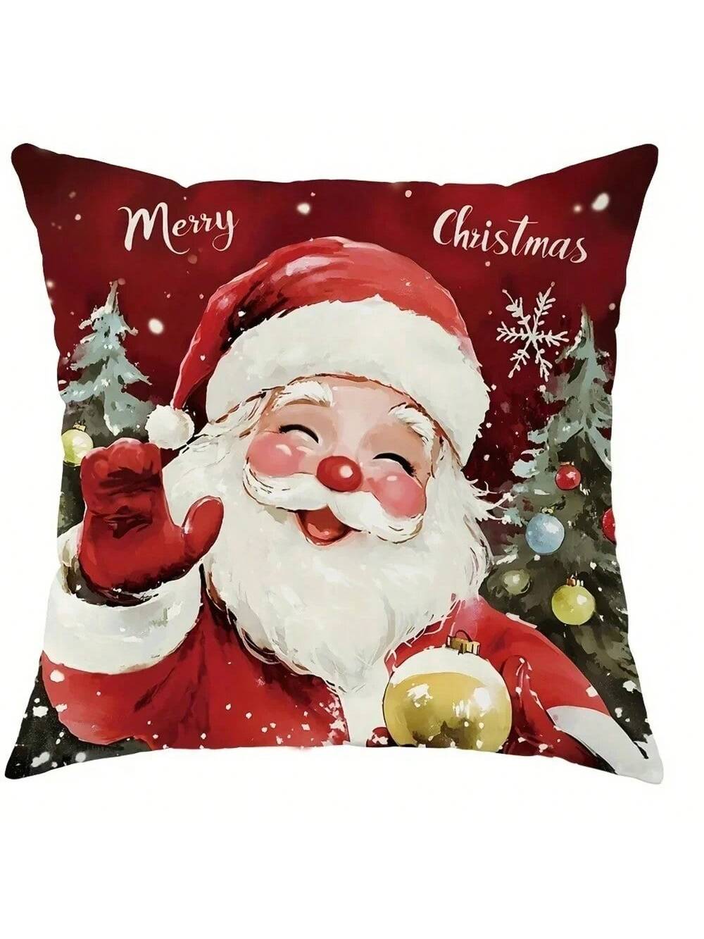 4pcs Christmas Santa Snowman Pillow Covers