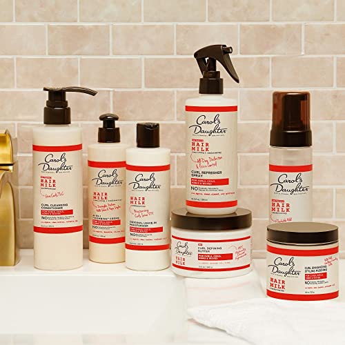 Carol’s Daughter Hair Milk Refresher Spray and 4 in 1 Combing Creme Hair Detangler Gift Set for Natural Curly Hair Providing All Day Definition & Frizz Control – made with Agave Nectar and Olive Oil