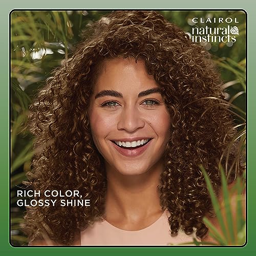 Clairol Natural Instincts Demi-Permanent Hair Dye, 5C Brass Free Medium Brown Hair Color, Pack of 1