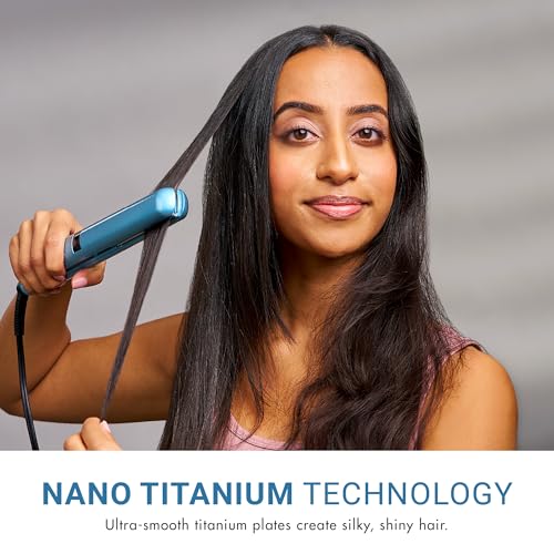 BaBylissPRO Nano Titanium Flat Iron Hair Straightener, 1" Digital Hair Straightener Iron for Professional Salon Results and All Hair Types