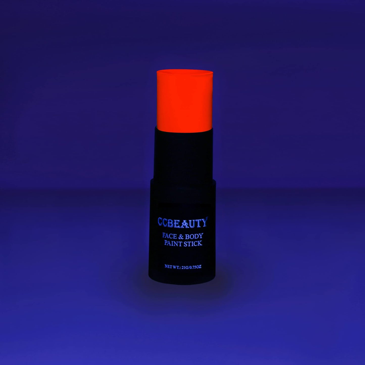 CCBeauty Neon Pink Face Body Paint Stick Oil, Hot Pink Eye Black, Face Painting Kit Glow in the Black Lights Clown Makeup, Halloween Hypoallergenic Foundation for Cosplay Costume Parites