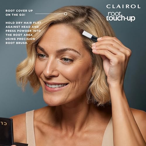 Clairol Root Touch-Up Temporary Concealing Powder, Black Hair Color, Pack of 1