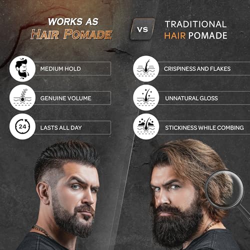 Bossman Hair & Beard Pomade for Men (Magic Scent) – Medium Hold & Moisturizing for Hair, Beard & Mustache Styling – Made in USA