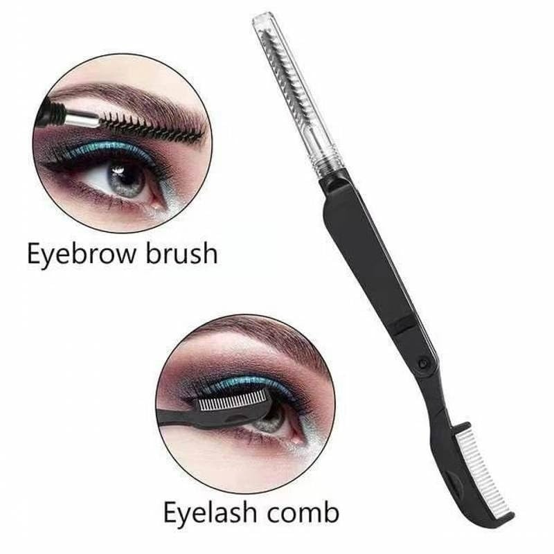 Abera Eyebrow Brush and Comb Eyelash Brush Eyelash Separator Eye Brow Comb & Spoolie Brush Professional Mascara Brushes Eyebrow Eyelash Grooming Brush Eye Makeup Tools (D. Eyelash Brush) (Set 1)