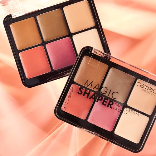 Catrice | Magic Shaper Face Cream Palette | Blush, Bronzer, & Highlighter | Longwearing, Blendable, & Buildable | Vegan & Cruelty Free