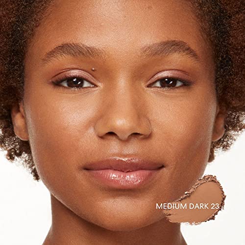 bareMinerals Original Loose Powder Foundation SPF 15, Lightweight Mineral Loose Powder Foundation Makeup, Buildable Coverage, Talc Free, Vegan (Medium Dark 23)