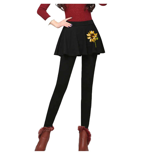 Aniywn Women's Leggings Skirt, Skirted Leggings, Active Skirt with Pockets, Tennis Pants Sports Fitness Culottes