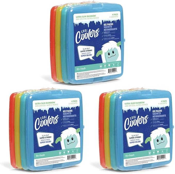 Cool Coolers by Fit & Fresh Slim Ice Packs