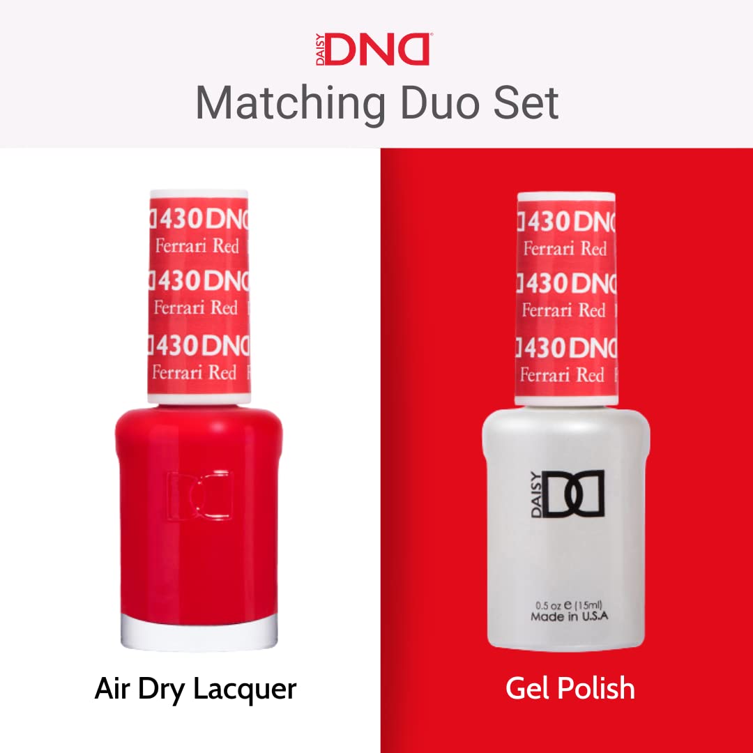 DND Gel Polish Set - 1 each of Red Gel Polish and Red Nail Polish, 767 Sparkling Shine, 0.5 Fl Oz
