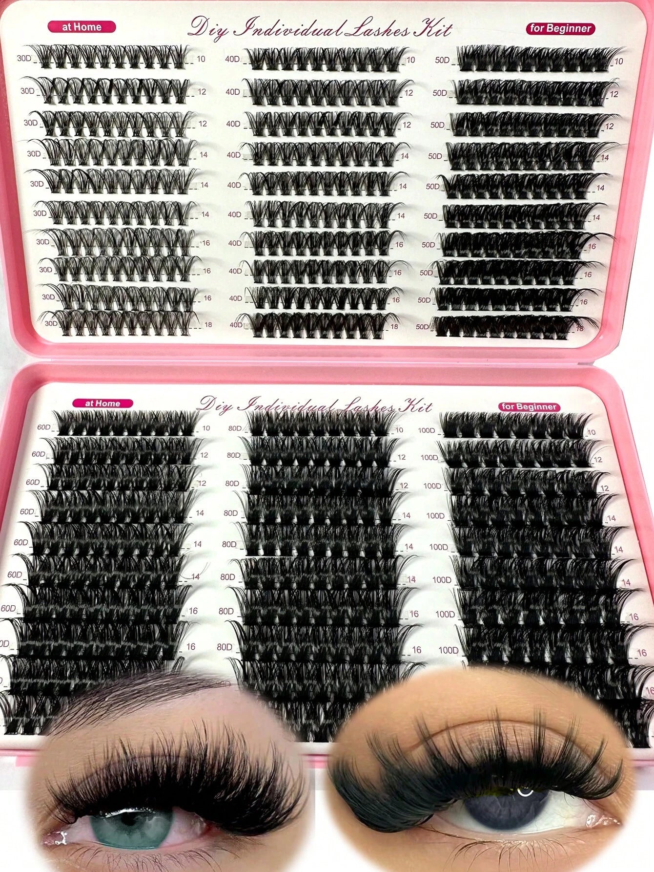 570/60 Clusters Fluffy Wispy Lashes