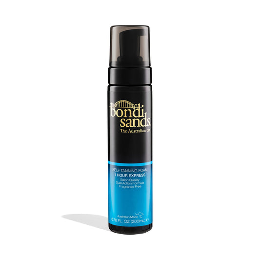 Bondi Sands 1 Hour Express Self Tanning Foam, Lightweight, Fragrance Free Self-Tanner for an Even, Streak-Free Tan, 6.76 fl oz