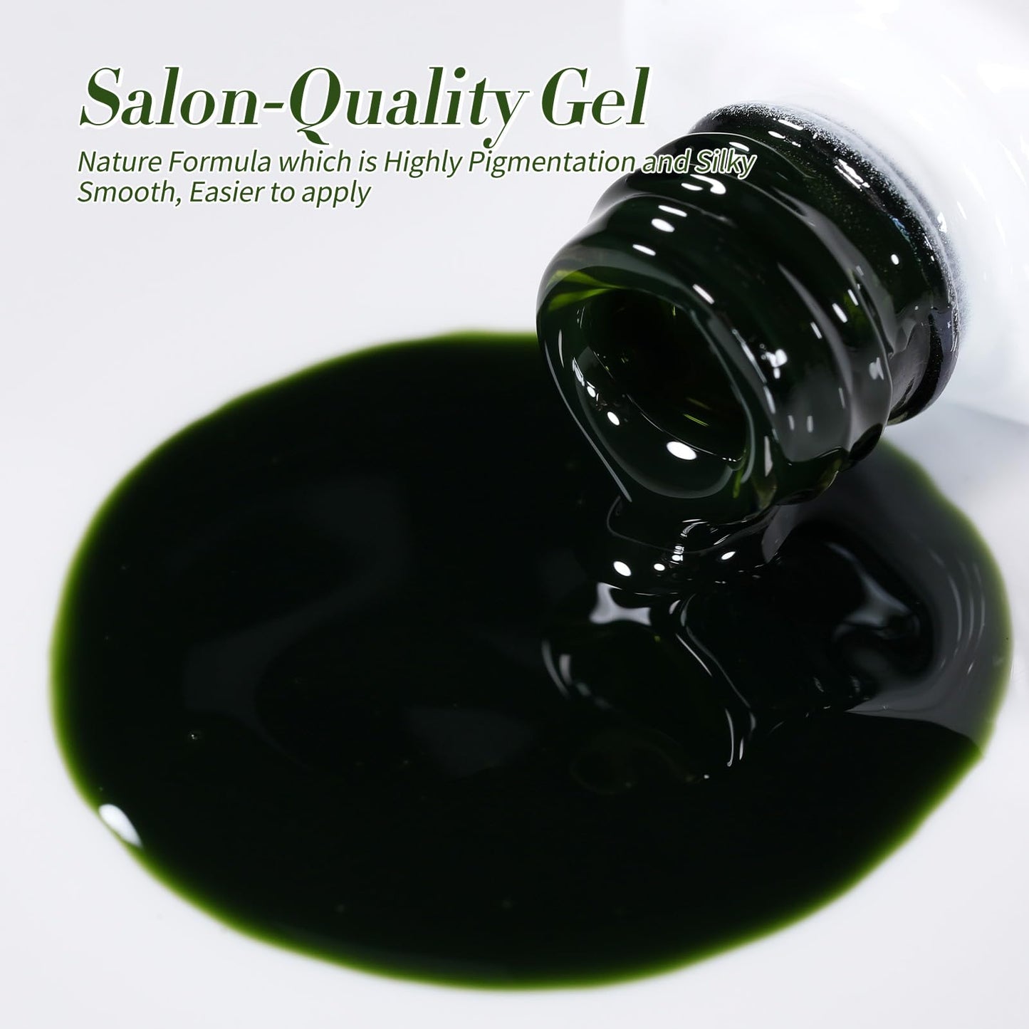 BORN PRETTY Jelly Green Milky White Gel Nail Polish Set Spring Summer Transparent Sheer Colors Gel Nail Kit for Salon Gel Manicure and Nail Art DIY at Home 6 Colors