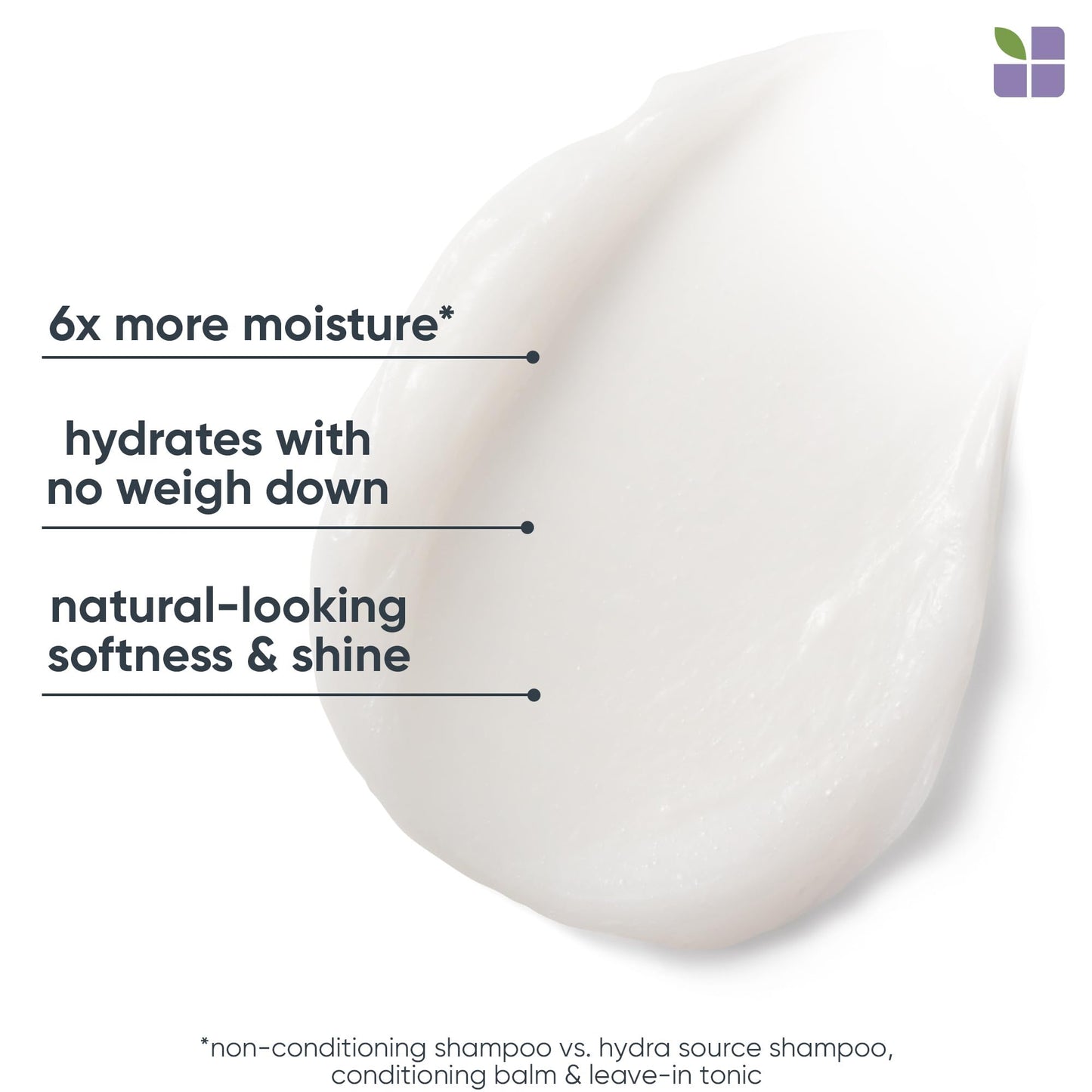 Biolage Hydra Source Conditioning Balm - Conditions, Detangles & Adds Softness, For Dry Hair, Infused with Micro-Filtered Aloe Vera, Vegan & Paraben-Free, Packaging may vary