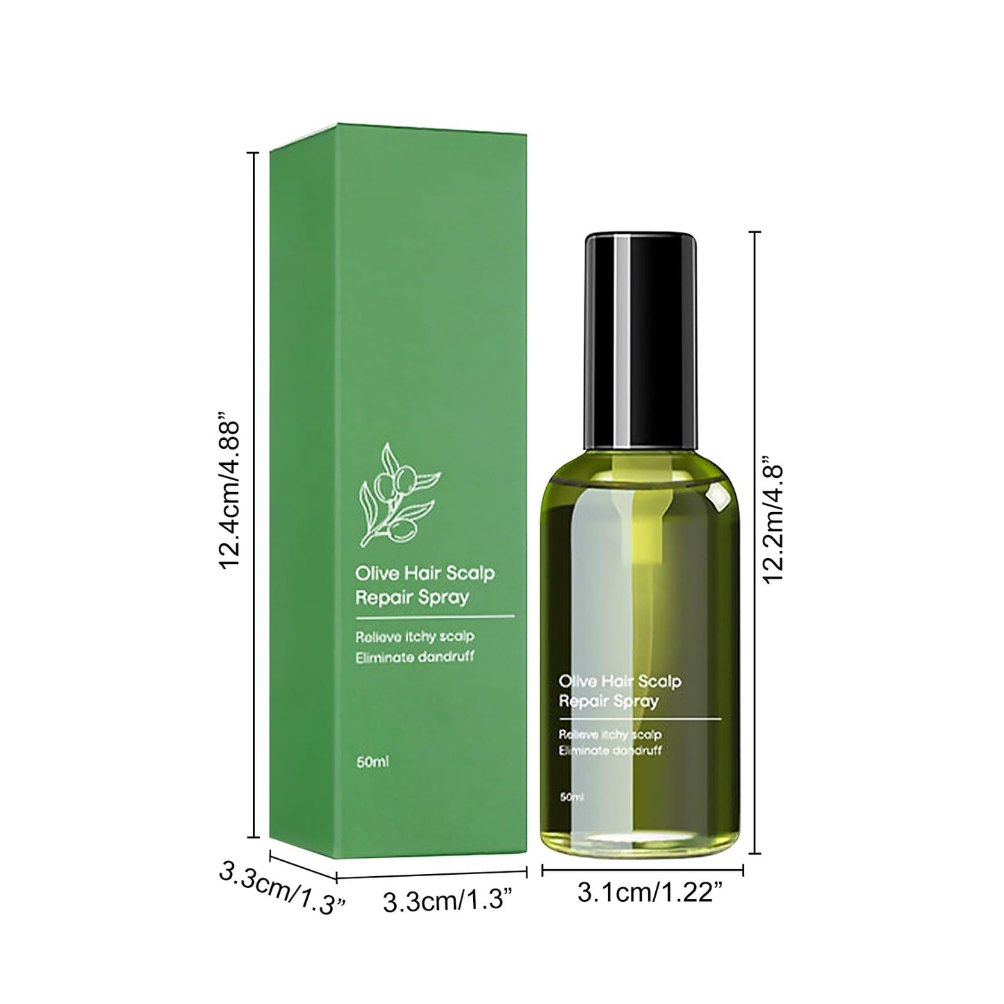 Castor Oil Hair Growth Spray, Enriched with Bio Oil, Olive Oil, and Tea Tree Oil, Promotes Hair Growth and Nourishes Hair (3PCS)