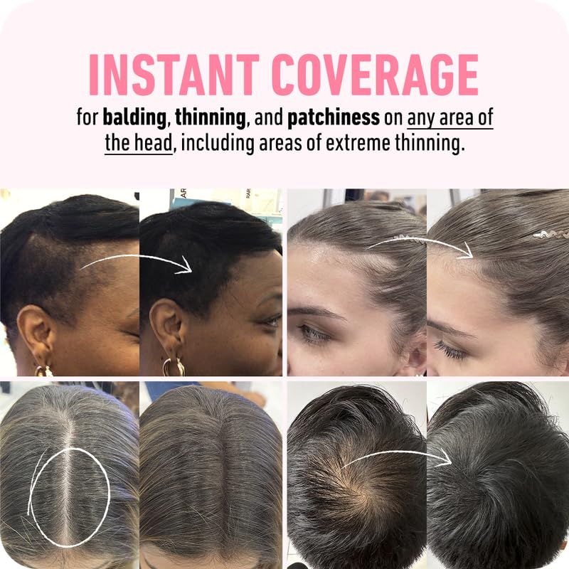 BOLDIFY Hairline Powder - Root Touch Up Hair Color for Gray Coverage - Bald Spot Concealing Hair Powder for Women & Men - 48-Hour Stain-Proof - Medium Blonde