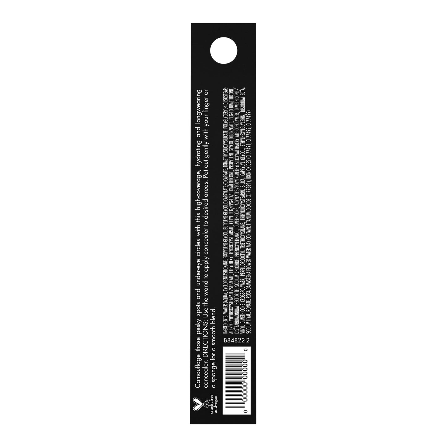 e.l.f. Hydrating Camo Concealer, Covers Blemishes & Under-Eye Circles, Full-Coverage & Delivers A Satin Finish, Vegan & Cruelty-Free, Medium Peach