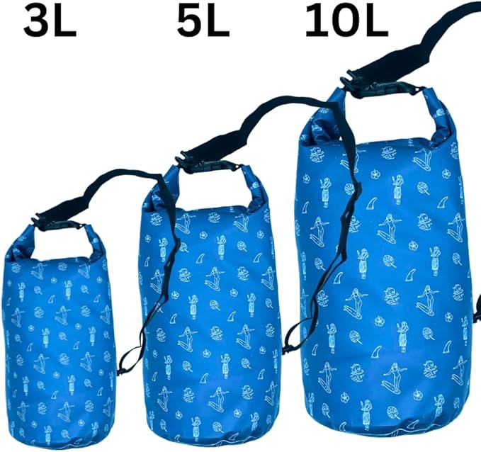 COR Surf Floating Waterproof Dry Bag 3L | 5L |10L | 15L Roll Top Sack Keeps Gear Dry for Kayaking, Rafting, Boating, Swimming, Camping, Hiking, Beach, Fishing