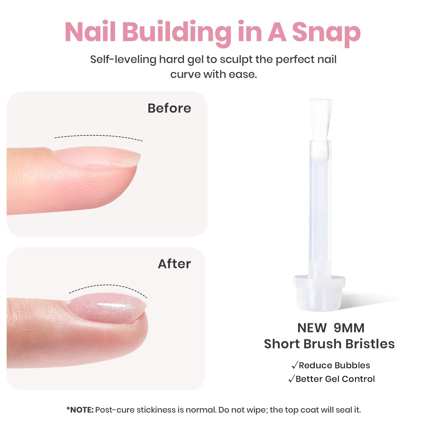 Beetles Builder Gel, Hema Free Nude Glitter Builder Gel for Nails, Nail Strengthener Building Extension Gel in A Bottle 7 in 1 Nails Thickening & Repair