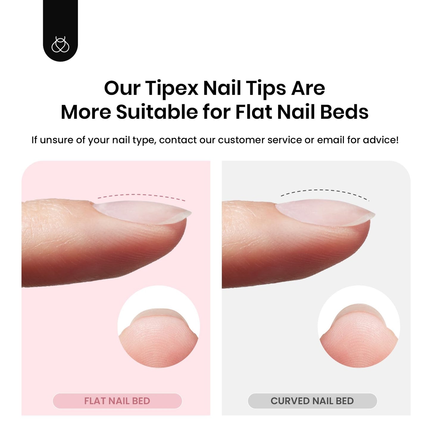 Beetles Tipex Instant Apex Nail Tips Short Oval, 512Pcs 16 Sizes Pre-Building & Pre-Etched Gel Nail Tips Thicker Acrylic Nails Strong Full Cover False Nail Extension Press-on Nails for Flat Nails