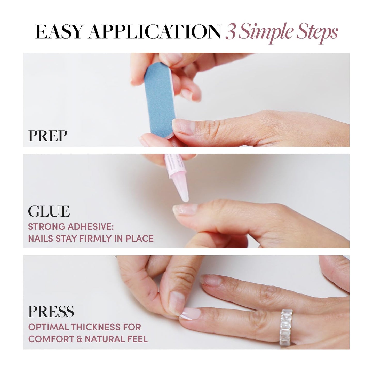 Beetlejuice Beetlejuice™ x Glamnetic Press On Nails - Lydia™ | Red Lace 3D Effect Matte Short Almond False Nails, Reusable Stick On Fake Nails with Glue | Salon Quality | 15 Sizes - 30 Nail Kit